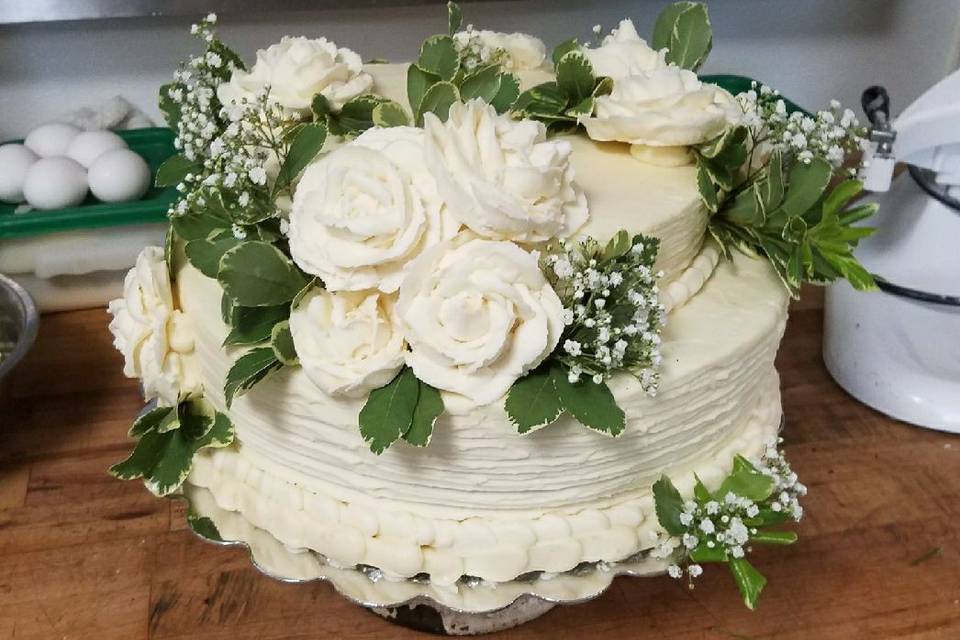 Custom small wedding cake