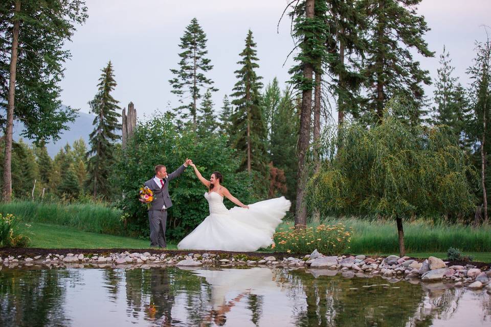 Dancing by the water