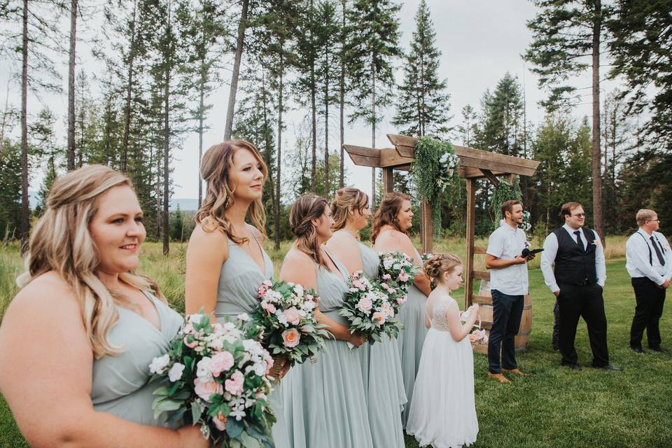 Beautiful bridesmaids