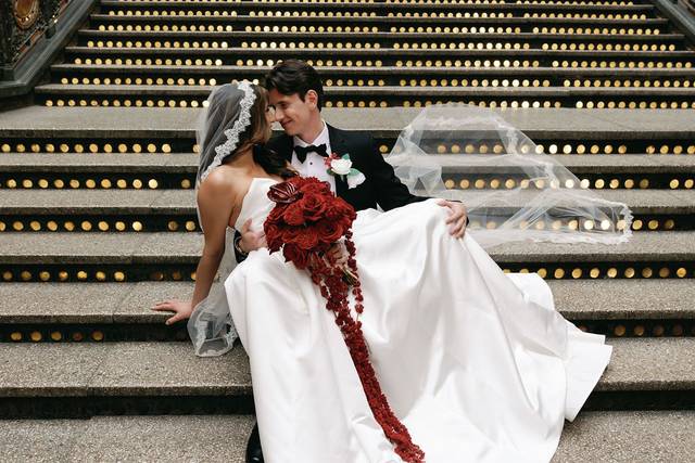 Verdant Floral Couple