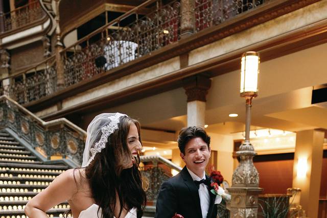Verdant Floral Couple