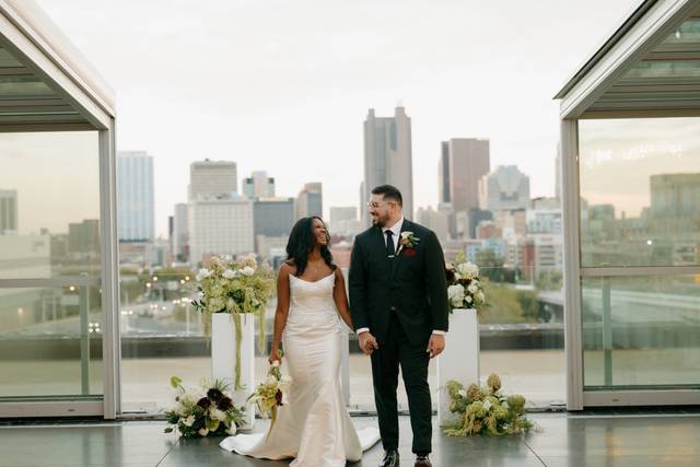 Verdant Floral Couple