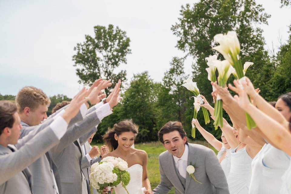 Verdant Floral Couple