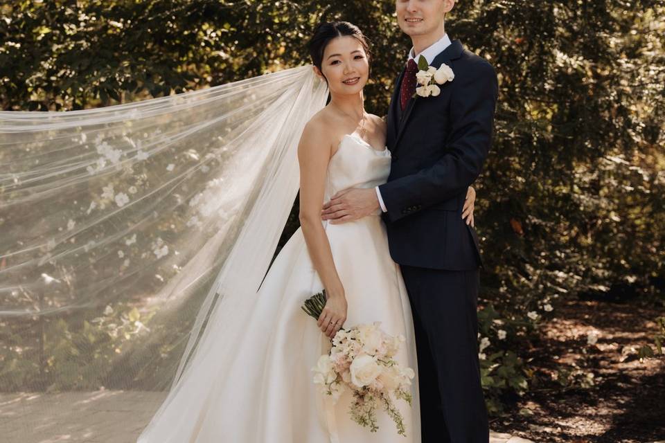 Verdant Floral Couple