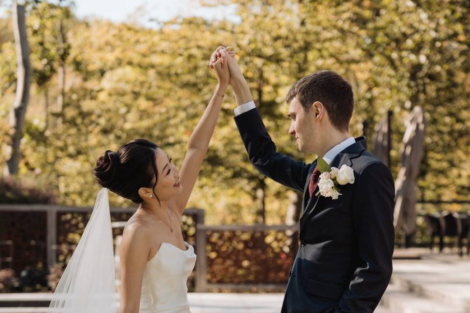 Verdant Floral Couple