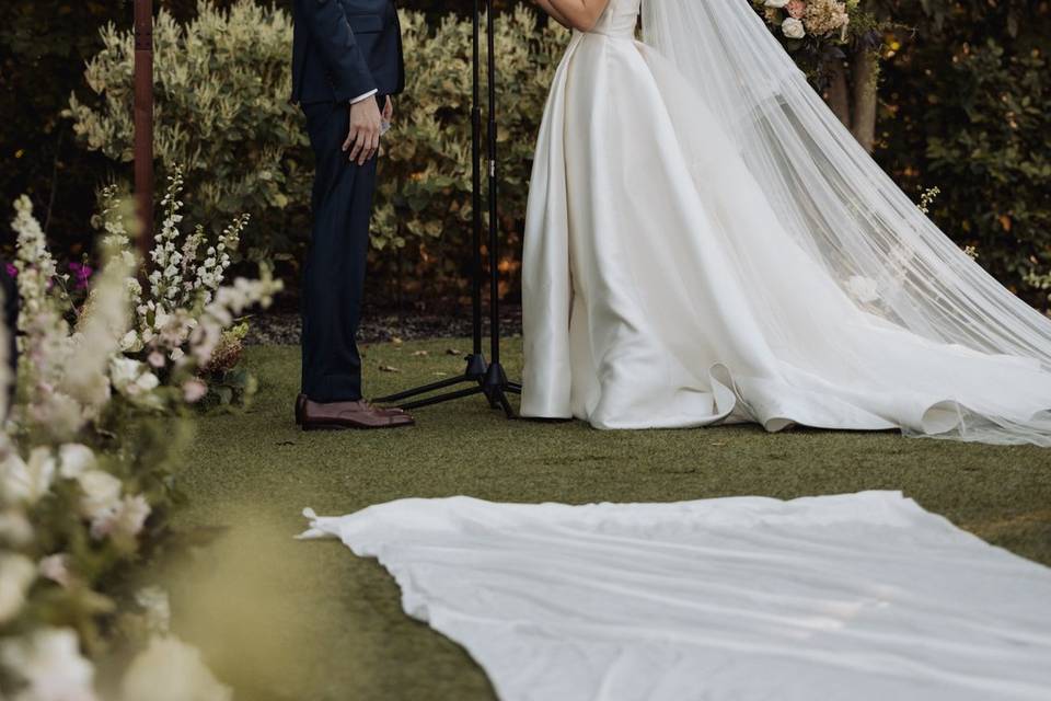 Verdant Floral Couple