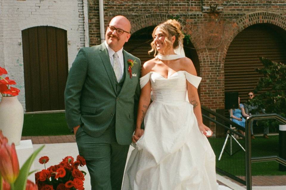 Verdant Floral Couple
