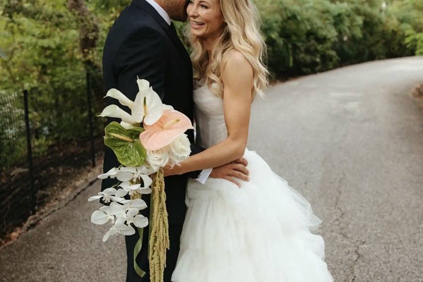 Verdant Floral Couple