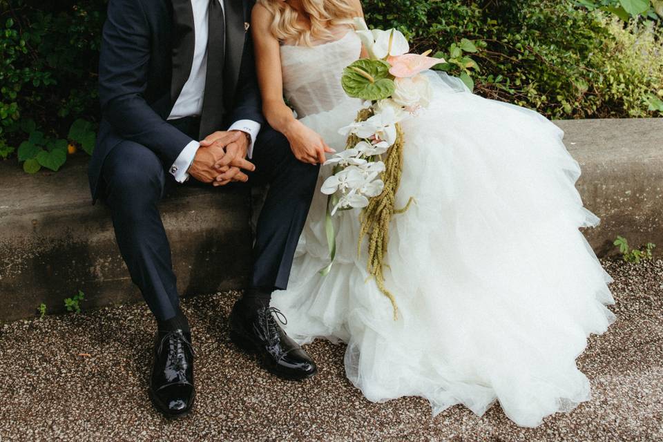 Verdant Floral Couple