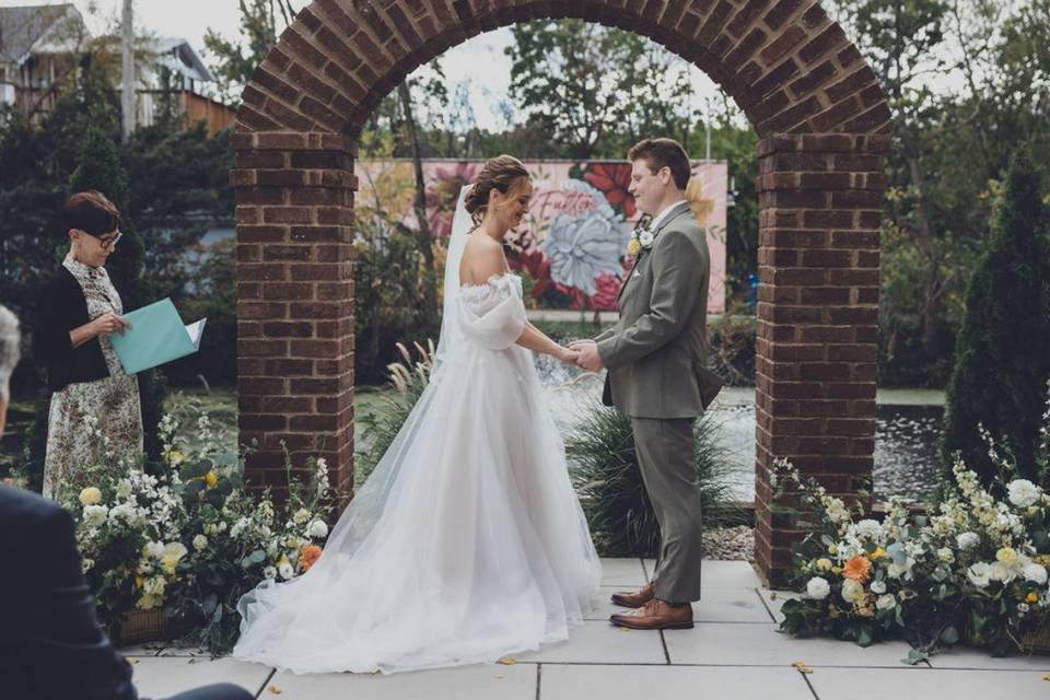 Verdant Floral Couple