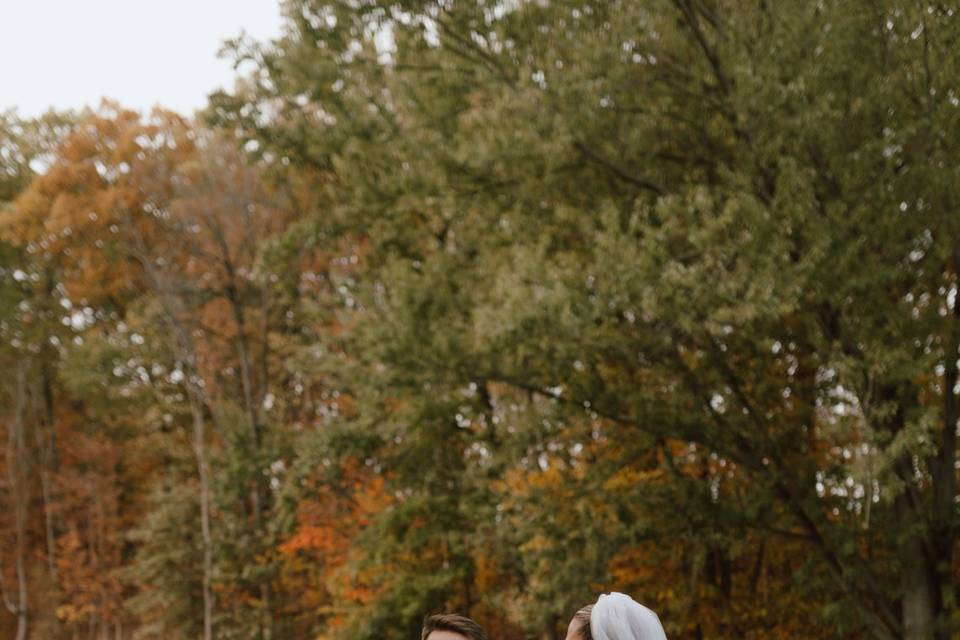 Verdant Floral Couple