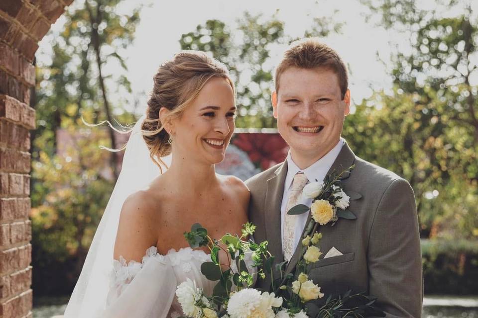 Verdant Floral Couple