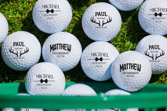 Groomsman Monogram Golf Balls