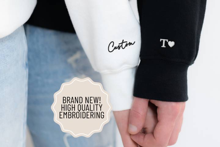 Embroidered Couples Crewnecks