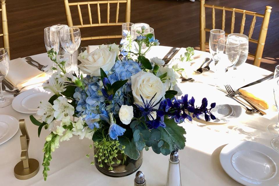 Blue and White Centerpiece