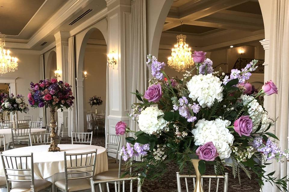 White and Lavender Elevated