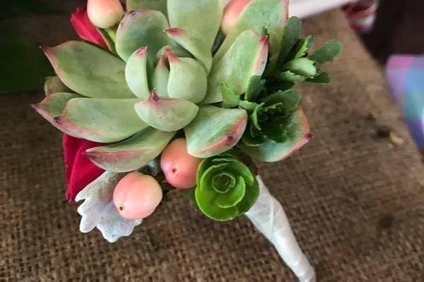 Succulent Boutonniere