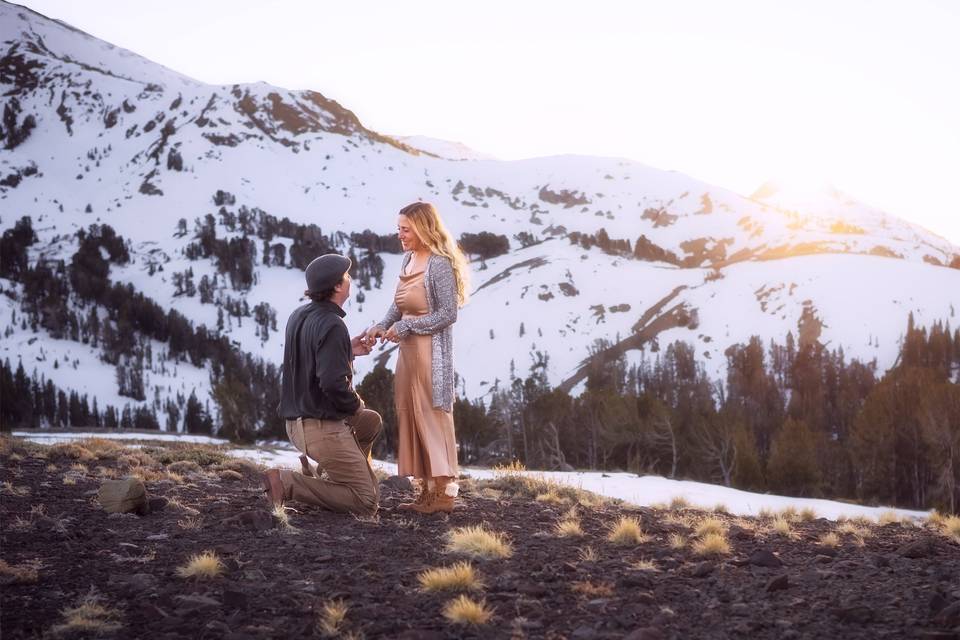 Stunning Sunset Engagement