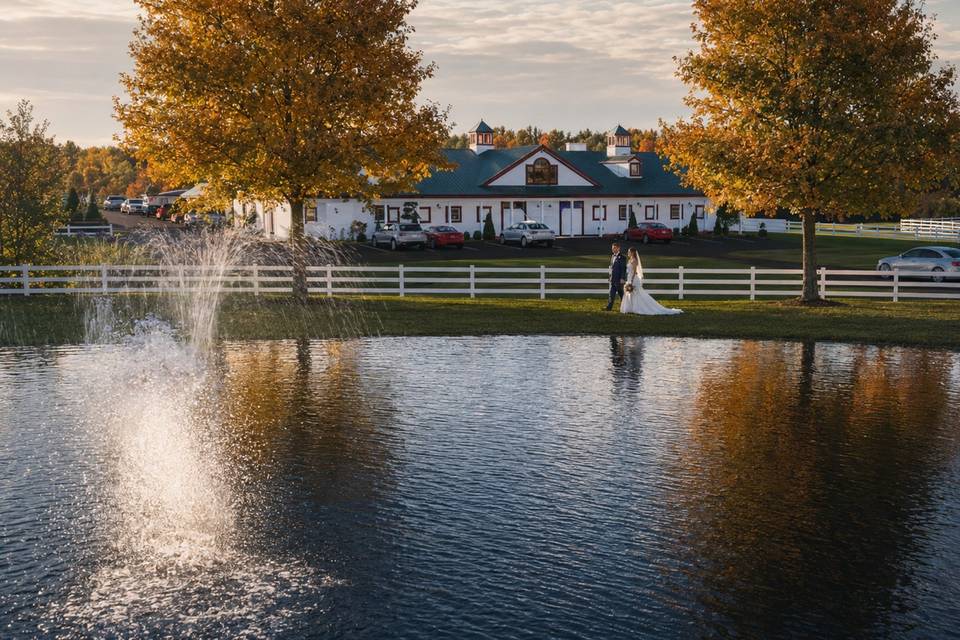 Autumn wedding across Brush Row pond.jpg