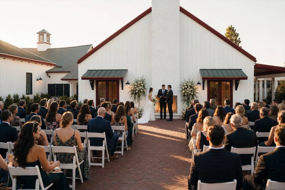 Golden Hour Courtyard Wedding Ceremony.jpg