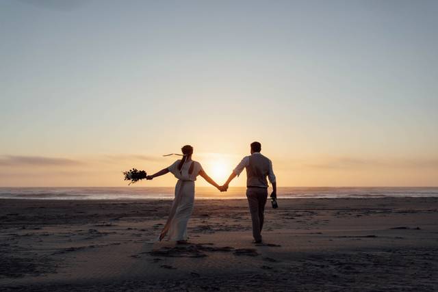 Sunset and a moment together