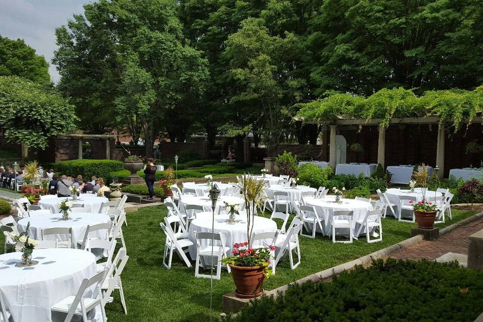 Reception in Upper Lawn.