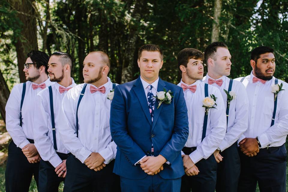 The groom's crew