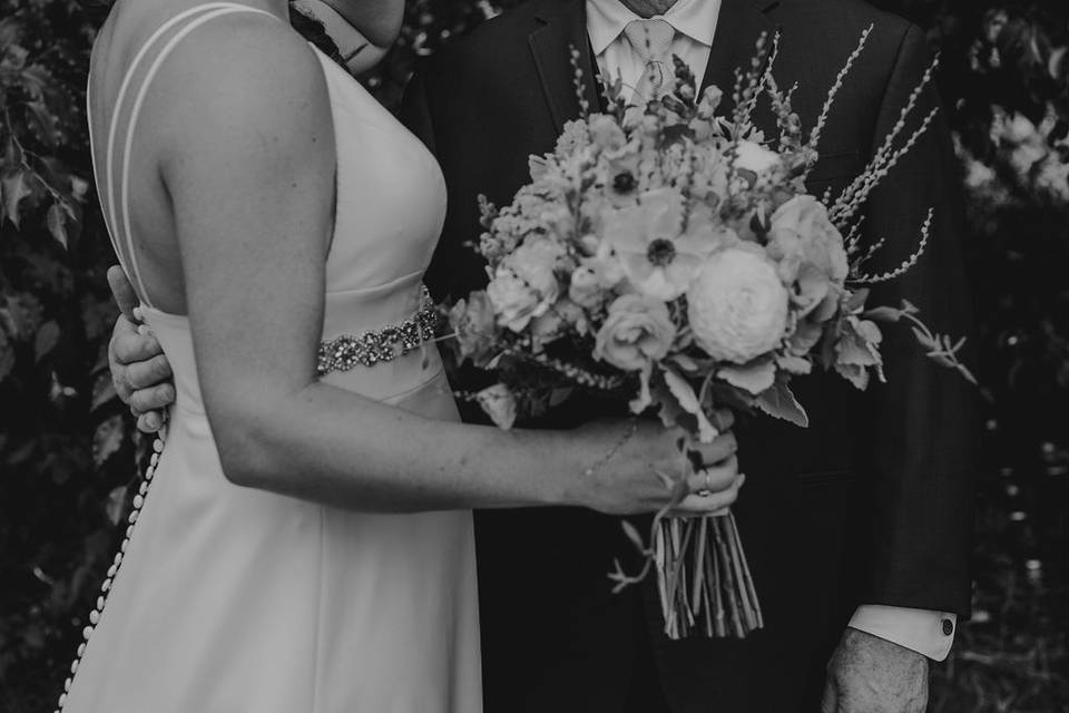 Bride and father