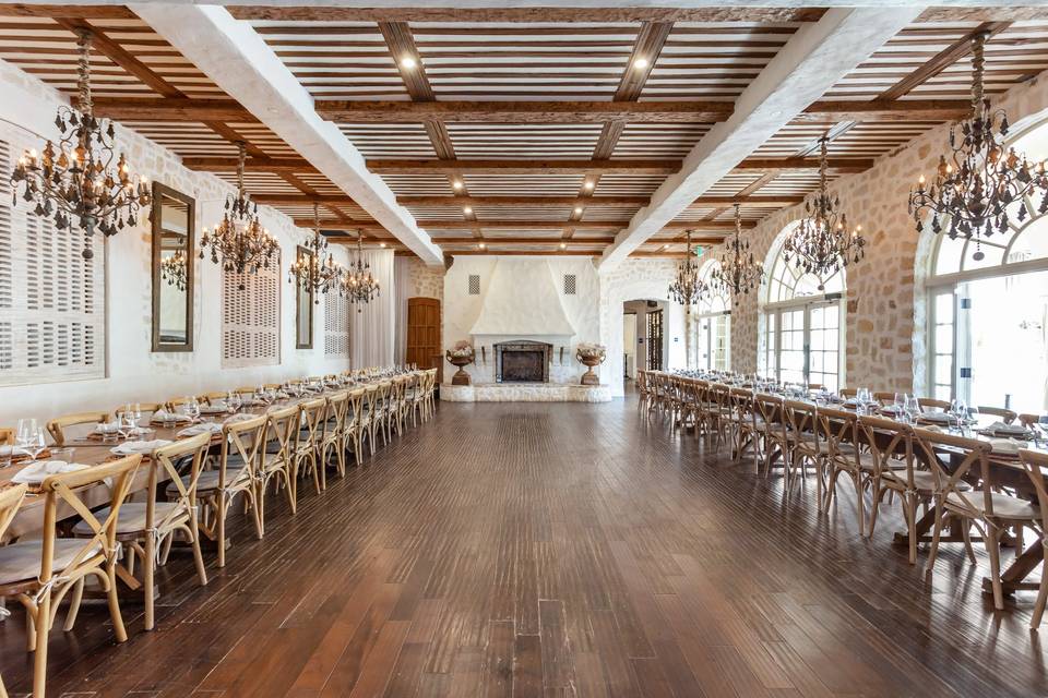 Main Dining Room w fireplace