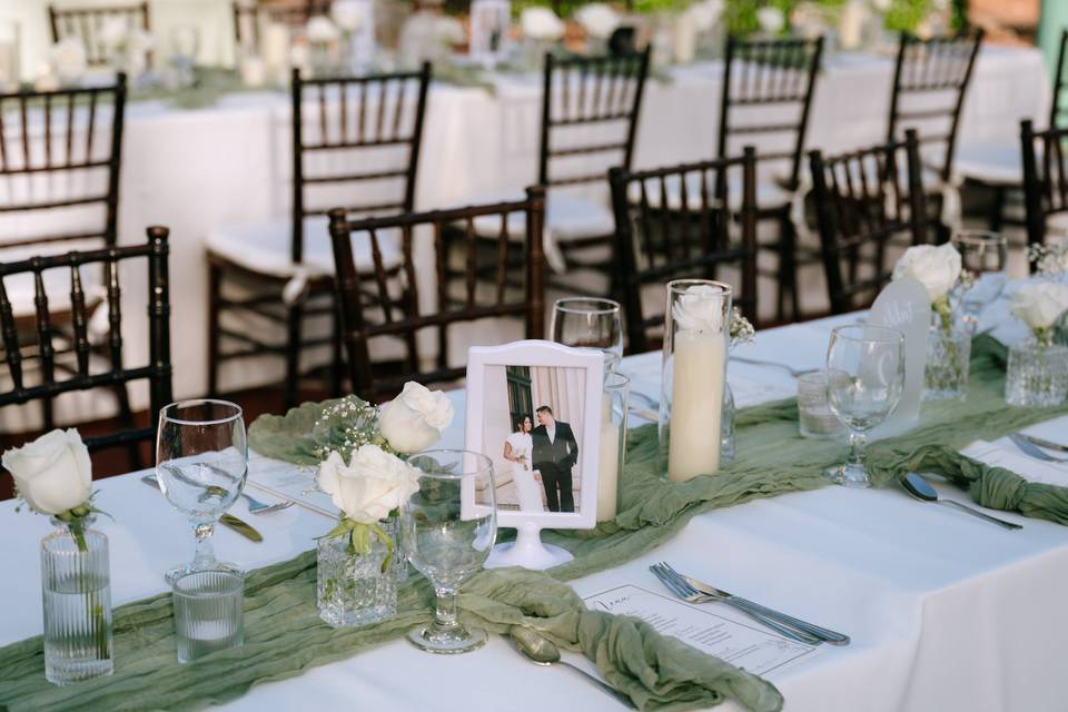 Minimalist Wedding Reception