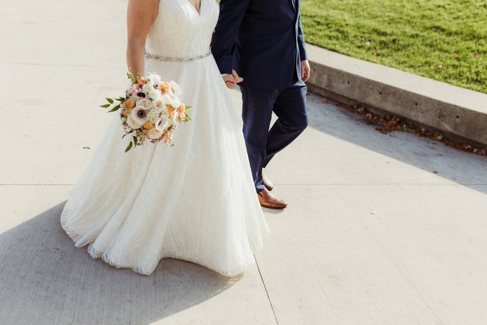 Bride with a bouquet