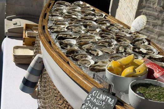 Oysters on the half-shell!