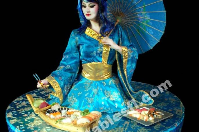 Geisha Strolling table