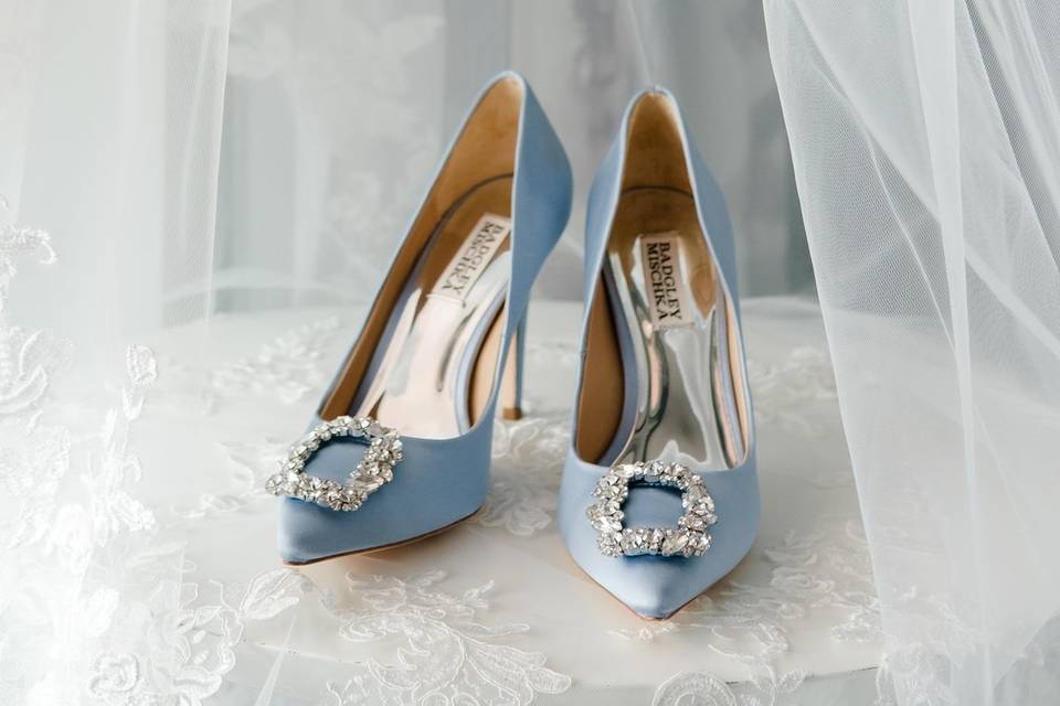 Bridal Shoes and veil