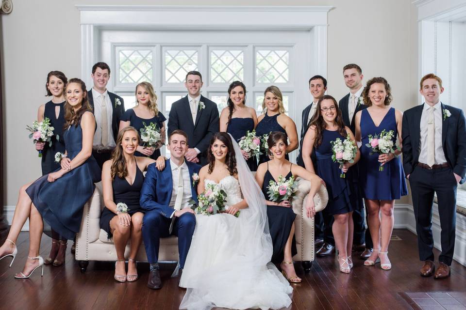 Bridal party at the Orlo