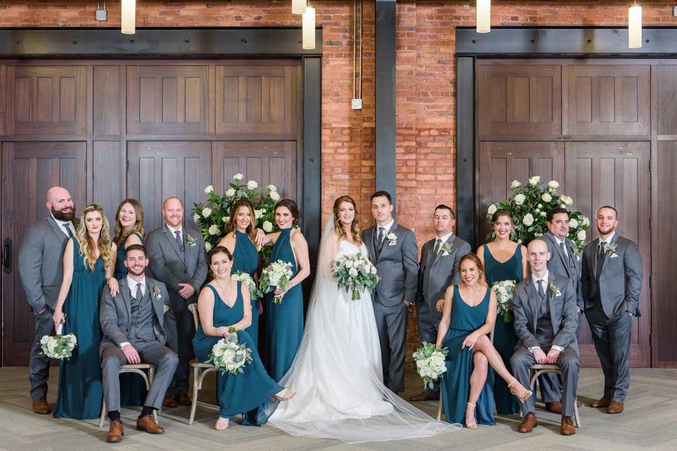 Bridal Party at Armature Works