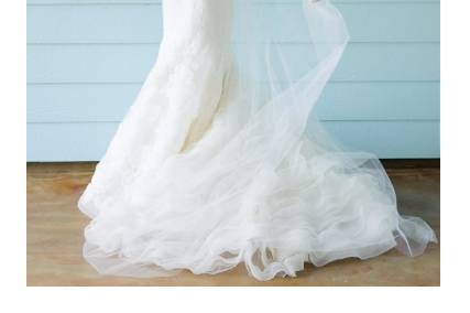 Bride in vera wang