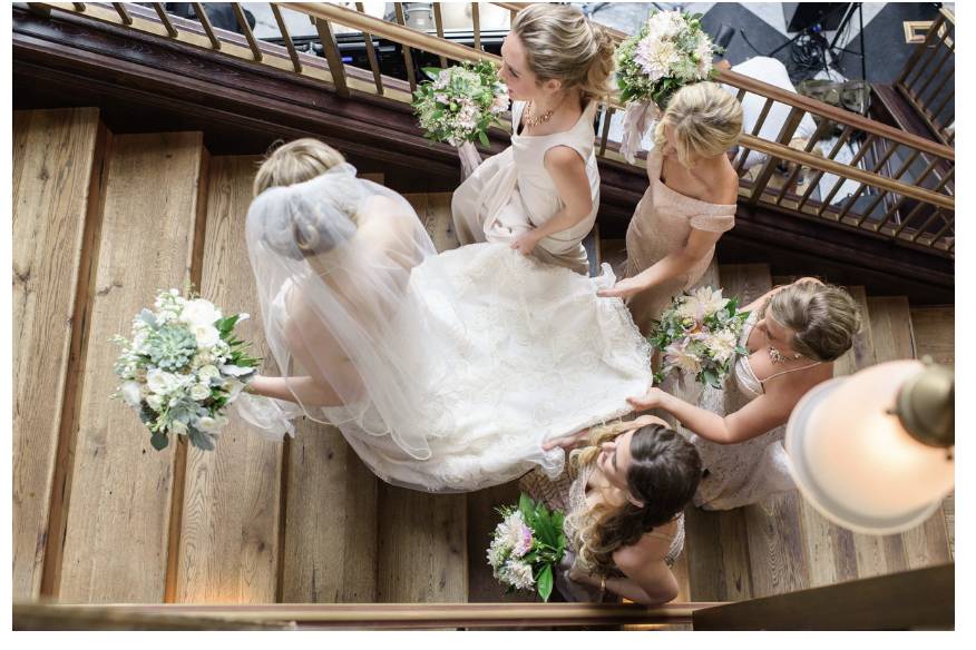 Bridal party at Oxford