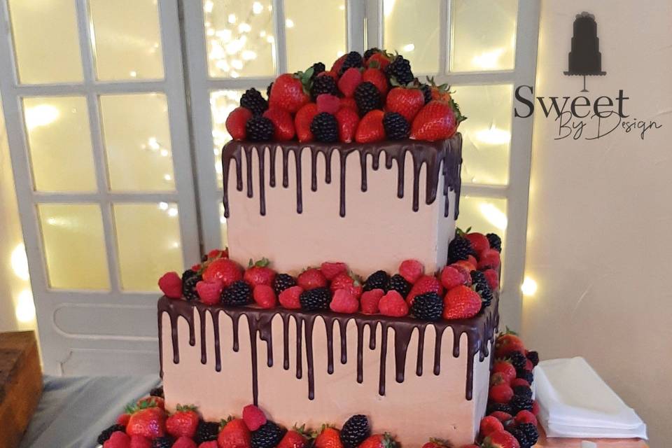 Chocolate and berries groom's