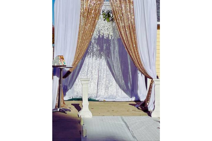 Draped Wedding Canopy