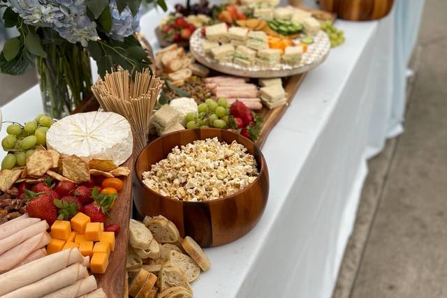 Garden charcuterie grazing