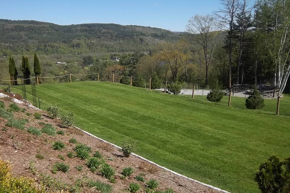 Lawn and game area