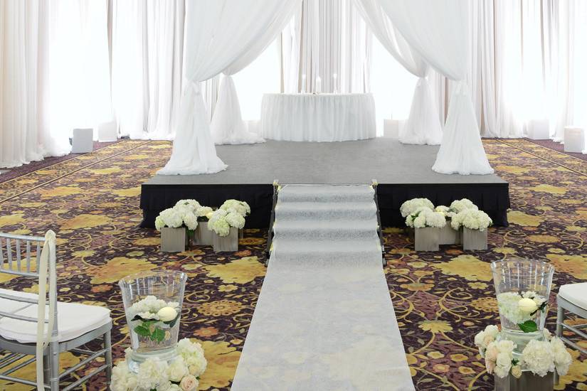 Indoor ceremony area