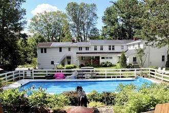 View of backyard & pool
