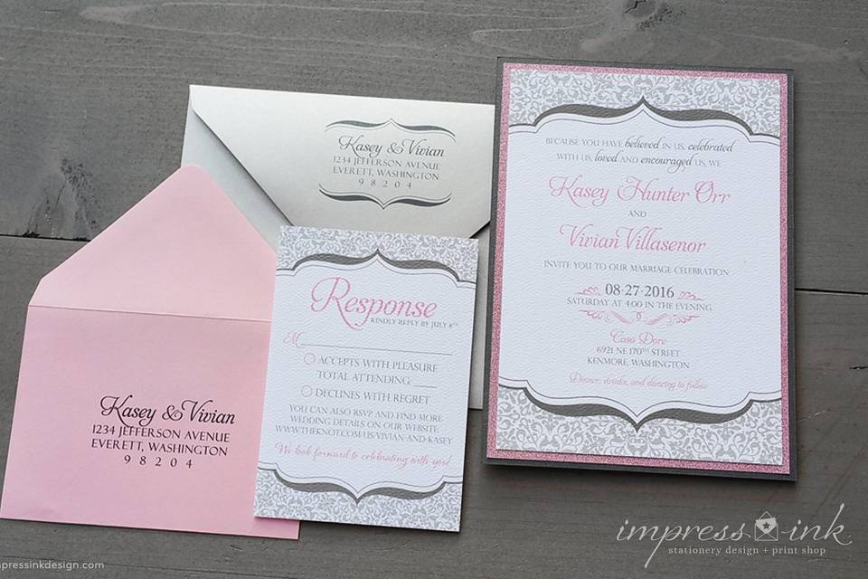 Grove Wedding Invitations by Everett Paper Goods