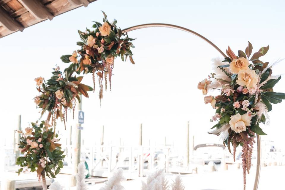 Boho circle arch