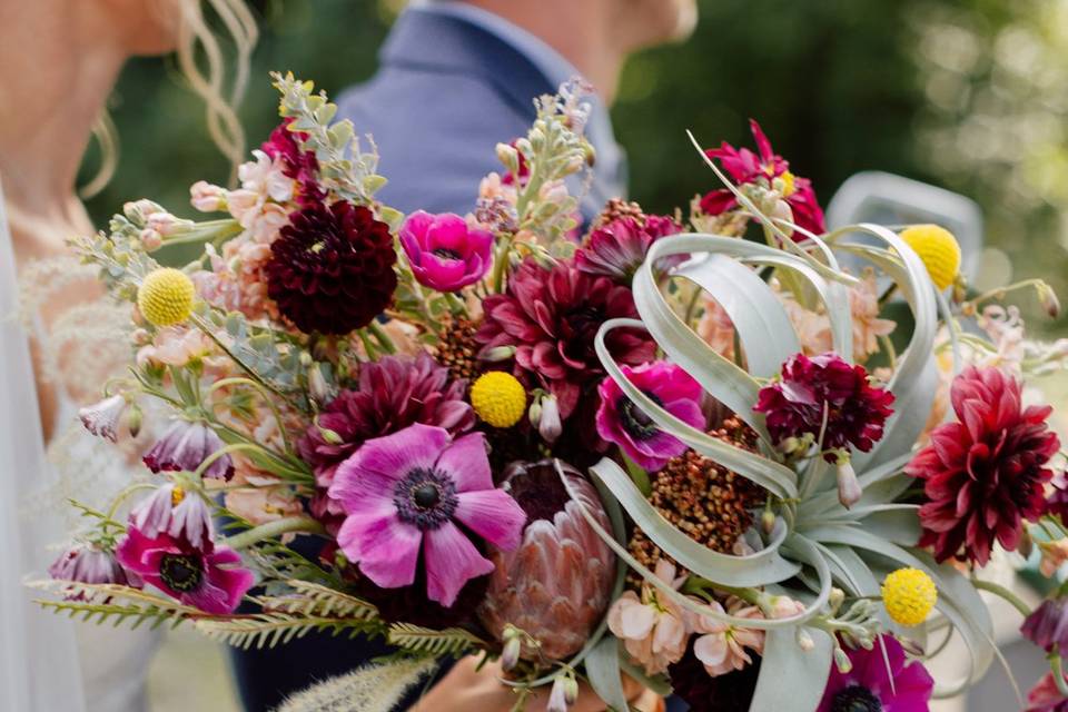 Close up of Wildflower Bouquet
