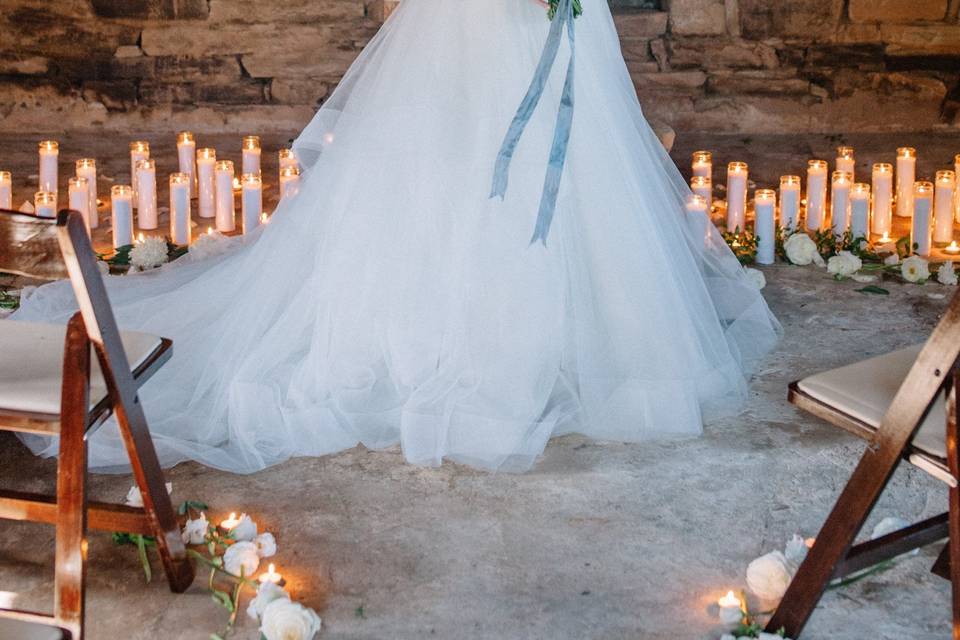 Bride and bridesmaids