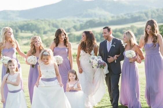 I did all the makeup for celebrity country artist Jena Kramer's bridesmaids.