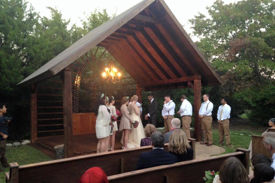 Outdoors ceremony